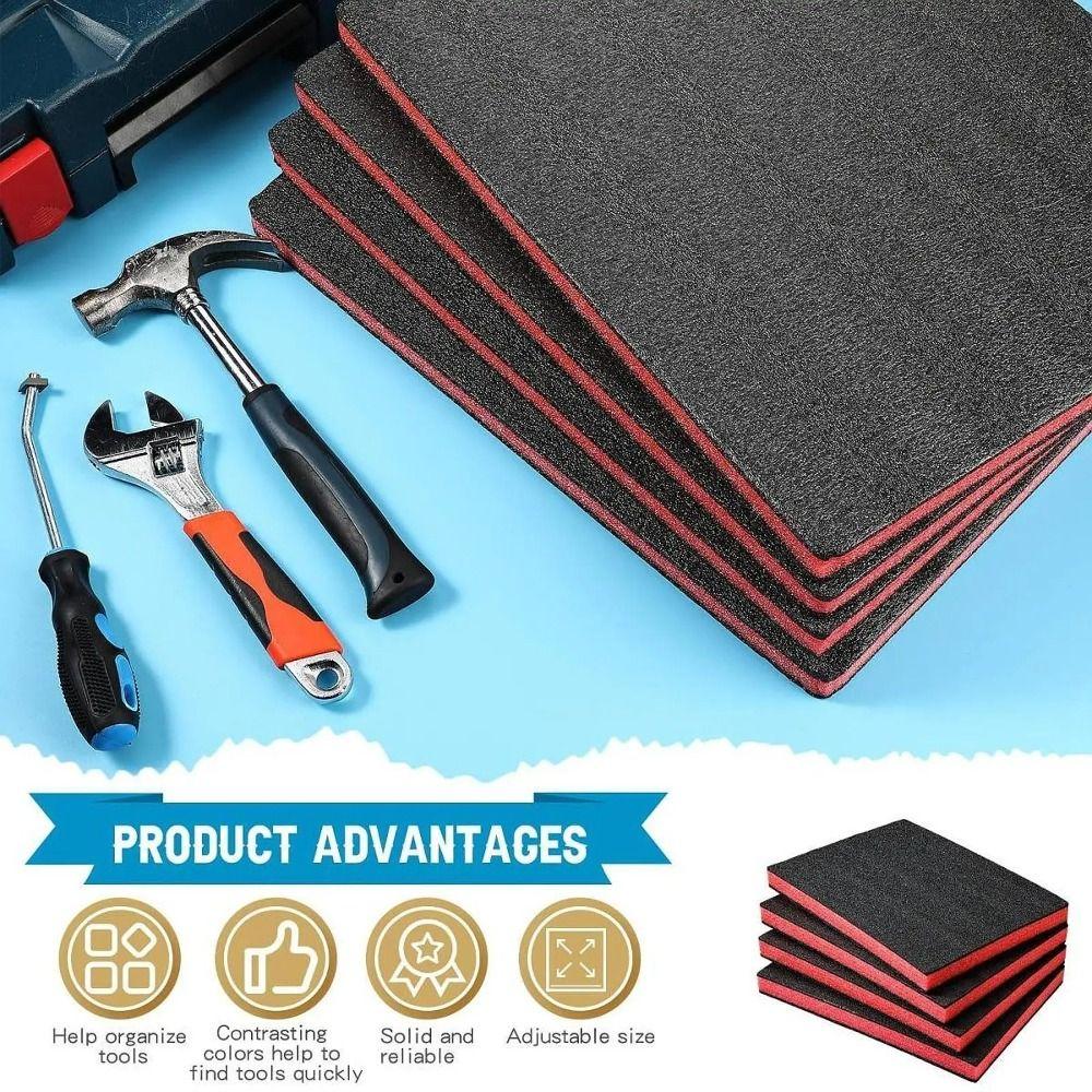 Black Red Tool Box Foam Inserts Multi-purpose Tabletop Miniatures New Tabletop Miniatures Padding 400*300*25MM
Black Red Tool Box Foam Inserts Multi-purpose Tabletop Miniatures New Tabletop Miniatures Padding 400*300*25MM