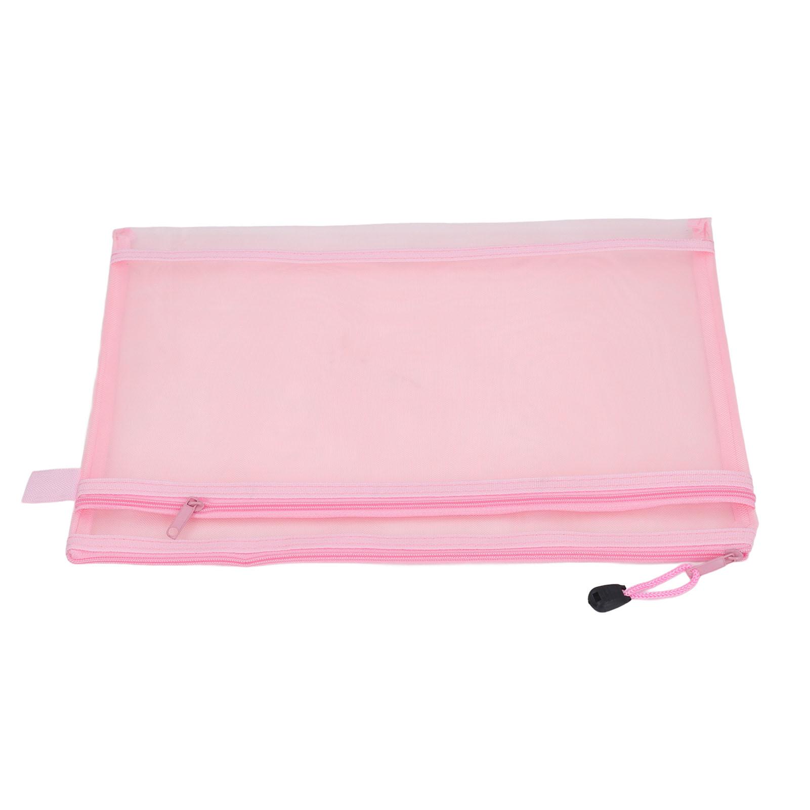 10Pcs Double Layer Mesh Zipper Pouch Bags Nylon Mesh A4 Document Bag with Handle for Office School Home Pink рожевий
10Pcs Double Layer Mesh Zipper Pouch Bags Nylon Mesh A4 Document Bag with Handle for Office School Home Pink рожевий