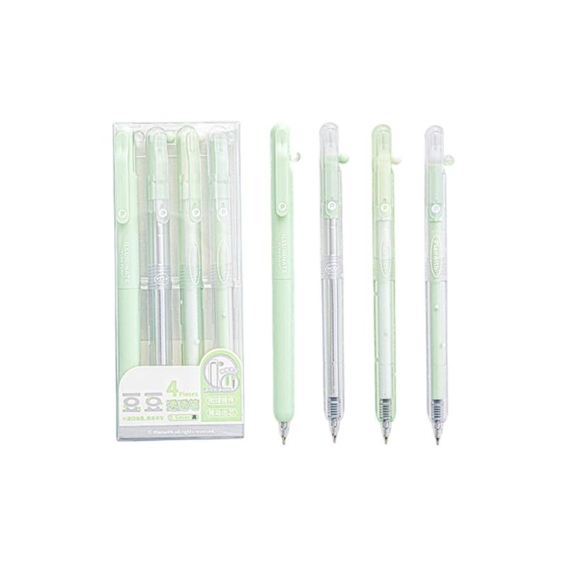 4PCS Plastic Gel Inks Pen Retractable Gel Pen Ergonomic Grip 0.5MM Fine Point Black Inks for Office School Supplies зелёный
4PCS Plastic Gel Inks Pen Retractable Gel Pen Ergonomic Grip 0.5MM Fine Point Black Inks for Office School Supplies зелёный