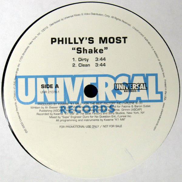 12inch Record PHILLY S MOST WANTED - Shake UNIR210781 Universal Recor 2003 US Rap & Hip-Hop/R&B Used
12inch Record PHILLY S MOST WANTED - Shake UNIR210781 Universal Recor 2003 US Rap & Hip-Hop/R&B Used