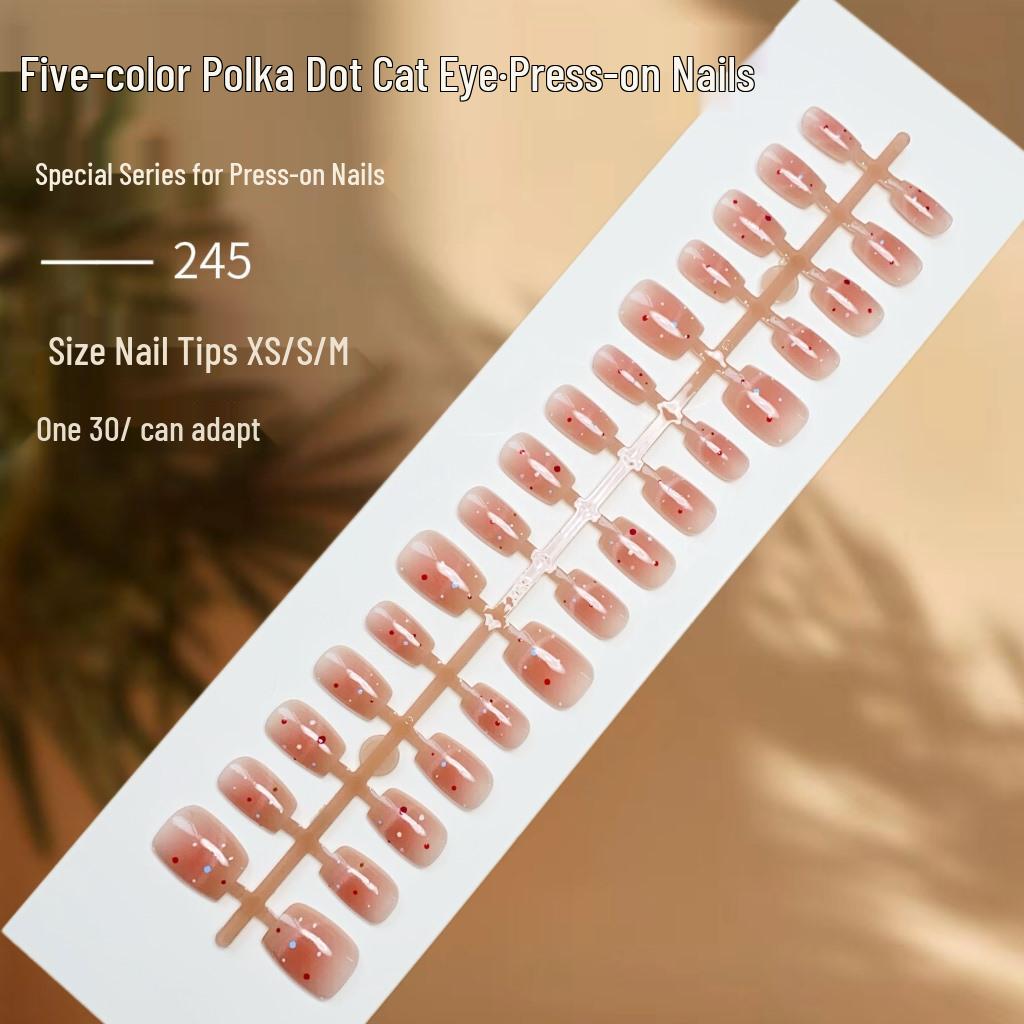 Красочный летний нейл-арт «кошачий глаз» в горошек - Свежие, милые, носибельные отбеливающие накладные ногти
Красочный летний нейл-арт «кошачий глаз» в горошек - Свежие, милые, носибельные отбеливающие накладные ногти