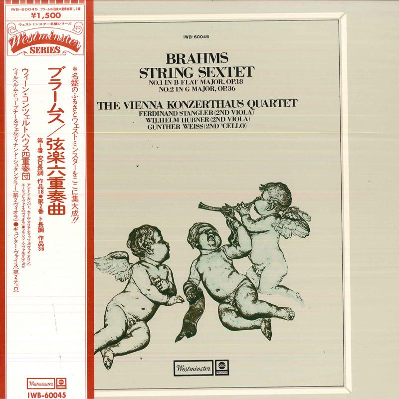 LP Record VIENNA KONZERTHAUS QUARTET,FERDINAN - Brahms String Sextet No.11 In B Fla IWB60045 WESTMINSTER Japan Obi Classical Used
LP Record VIENNA KONZERTHAUS QUARTET,FERDINAN - Brahms String Sextet No.11 In B Fla IWB60045 WESTMINSTER Japan Obi Classical Used