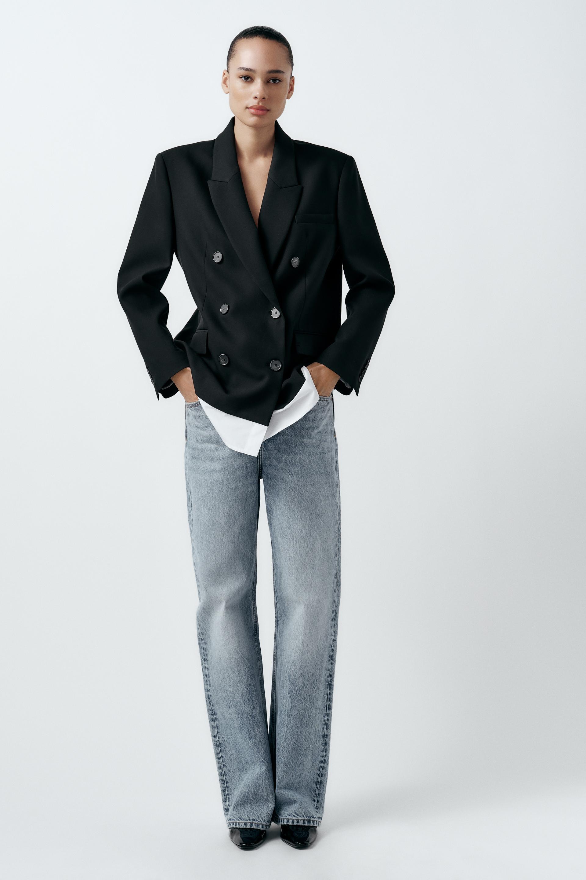 КОНТРАСТНЫЙ ПИДЖАК ИЗ ПОПЛИН 
КОНТРАСТНЫЙ ПИДЖАК ИЗ ПОПЛИН