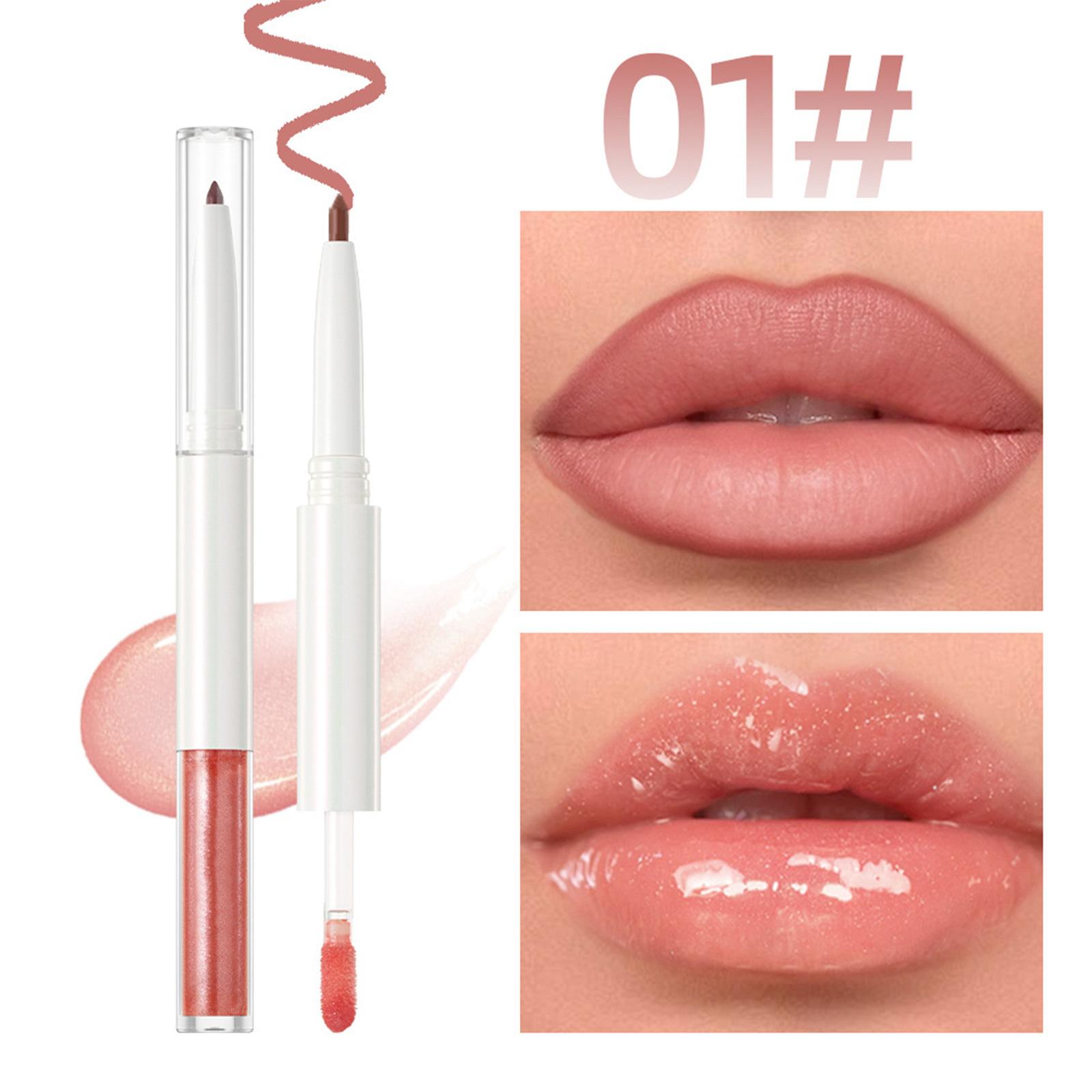 2-in-1 Lip Liner and Gloss Stick, Non-Sticky Smooth Glaze, Moisture-Rich Color for Daily Wear One Size
2-in-1 Lip Liner and Gloss Stick, Non-Sticky Smooth Glaze, Moisture-Rich Color for Daily Wear One Size