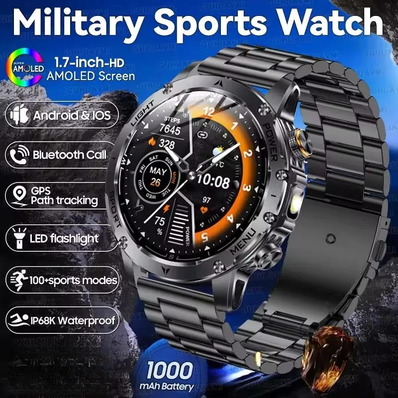 2026 New 1000mAh Super Capacity Battery Adult Men Smart Watch 1.7-inch Large Screen Bluetooth Call IP68 Waterproof SmartWatch Sports Steel Tape чорний
2026 New 1000mAh Super Capacity Battery Adult Men Smart Watch 1.7-inch Large Screen Bluetooth Call IP68 Waterproof SmartWatch Sports Steel Tape чорний