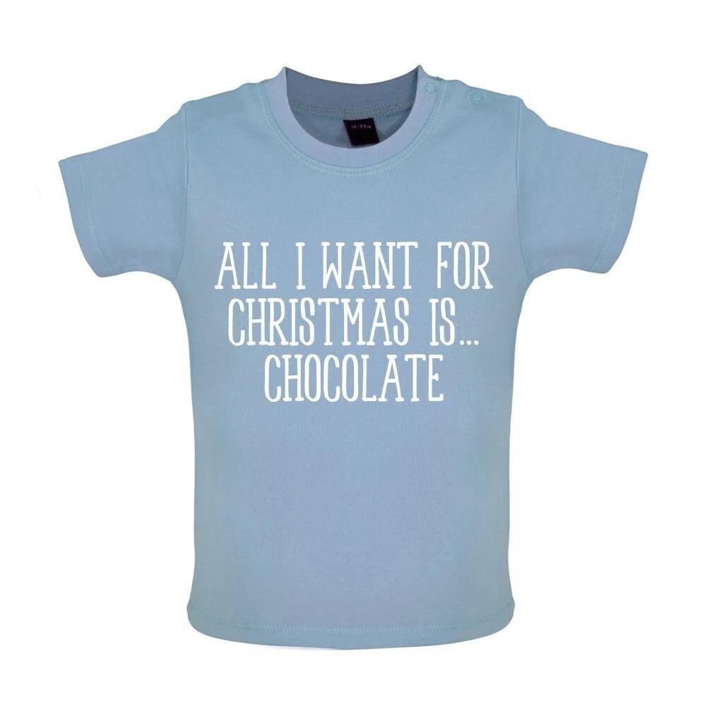 All I Want For Christmas Is Chocolate -Baby Kids Boys Girls Unisex T-Shirt / Romper Tees Top- Funny Xmas 110
All I Want For Christmas Is Chocolate -Baby Kids Boys Girls Unisex T-Shirt / Romper Tees Top- Funny Xmas 110