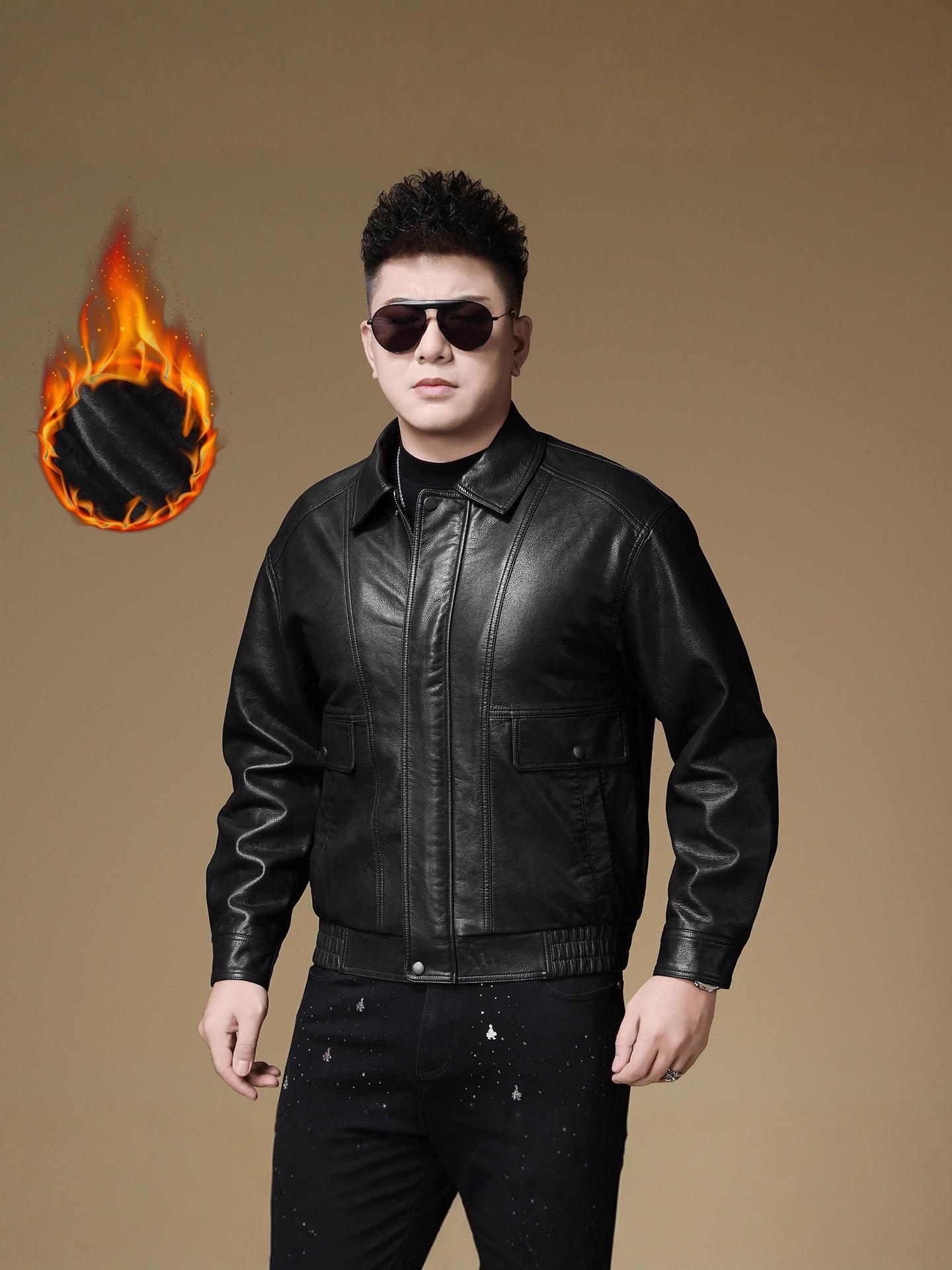 2025 Men s Retro Lapel Biker Jacket - Loose Fit, Plus Velvet Leather, Winter Casual Outerwear XL чорний
2025 Men s Retro Lapel Biker Jacket - Loose Fit, Plus Velvet Leather, Winter Casual Outerwear XL чорний