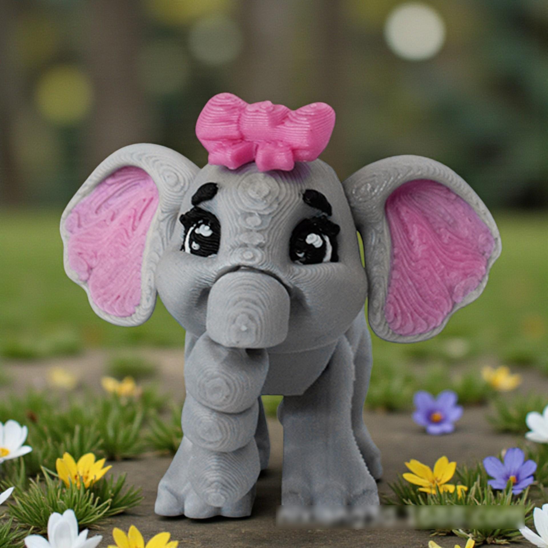 Cute Bow Small Grey Elephant 3D Printed Toys Simulation Animal Elephant Toy Model Home Office Decoration Ornaments Holiday Gift
Cute Bow Small Grey Elephant 3D Printed Toys Simulation Animal Elephant Toy Model Home Office Decoration Ornaments Holiday Gift