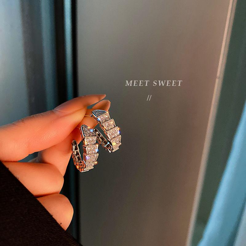 Серьги-гвоздики в виде змеи, женские нишевые дизайнерские серьги с серебряными иглами, серьги с холодным ветром, темпераментные серьги 1
Серьги-гвоздики в виде змеи, женские нишевые дизайнерские серьги с серебряными иглами, серьги с холодным ветром, темпераментные серьги 1