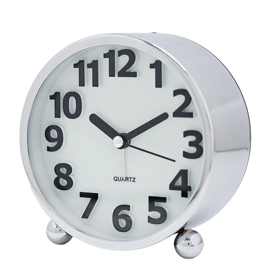 4-inch luxury metal quartz alarm clock; Luminous desk clock, creative big digital clock face, Christmas holiday gift, no battery
4-inch luxury metal quartz alarm clock; Luminous desk clock, creative big digital clock face, Christmas holiday gift, no battery