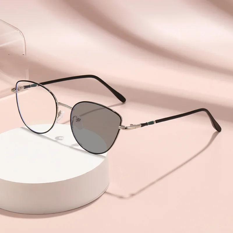 Fashion Cat Eye Photochromic Myopia Glasses Women Retro Color Changing Minus Diopter Eyewear High Definition Near Sight Glasses 0(anti-blue light) чорний
Fashion Cat Eye Photochromic Myopia Glasses Women Retro Color Changing Minus Diopter Eyewear High Definition Near Sight Glasses 0(anti-blue light) чорний
