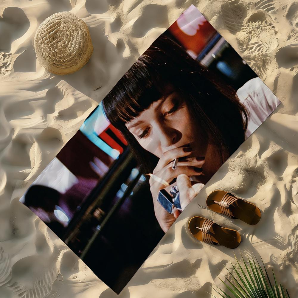 Classic Film P-Pulp F-Fiction Towel Soft Lightweight Anti-Sand Large Beach Towel Quick-Drying Bath Sports Family W30*H60(CM)
Classic Film P-Pulp F-Fiction Towel Soft Lightweight Anti-Sand Large Beach Towel Quick-Drying Bath Sports Family W30*H60(CM)