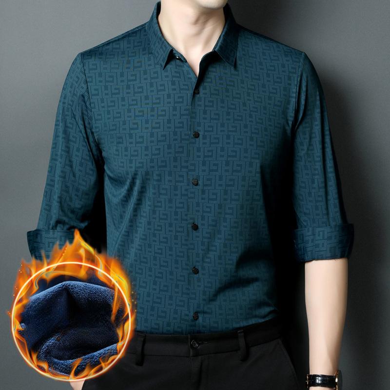 Рубашка с длинными рукавами для мужчин среднего возраста, осень-зима, новая, деловая, повседневная, клетчатая, модная, бархатная рубашка XXXXL
Рубашка с длинными рукавами для мужчин среднего возраста, осень-зима, новая, деловая, повседневная, клетчатая, модная, бархатная рубашка XXXXL