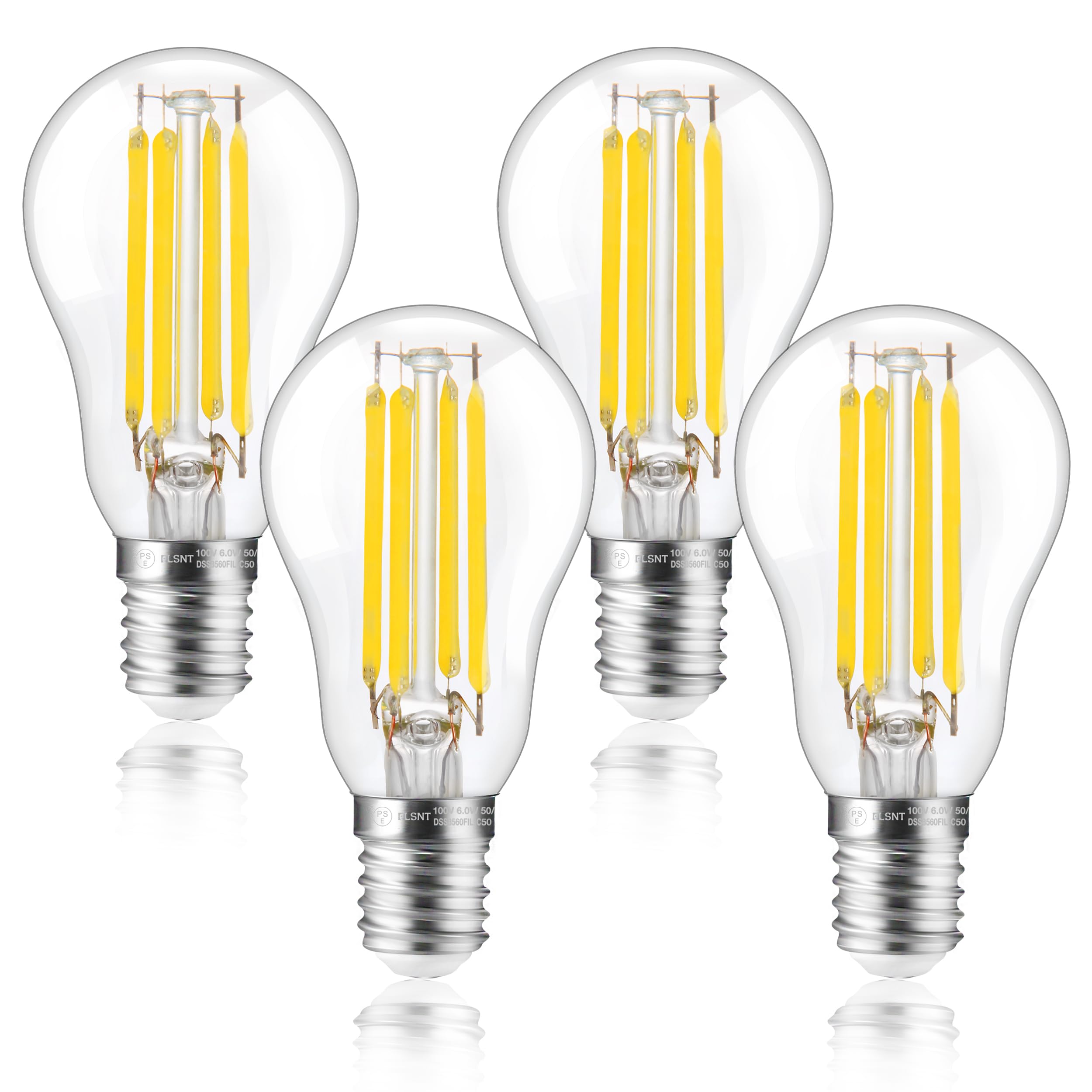 FLSNT LED Mini Krypton Bulbs, E17 Base, 60W Equivalent, Daylight White, Small Edison Bulb, 600lm, Filament Bulb for Chandeliers, Energy Saving, High
FLSNT LED Mini Krypton Bulbs, E17 Base, 60W Equivalent, Daylight White, Small Edison Bulb, 600lm, Filament Bulb for Chandeliers, Energy Saving, High