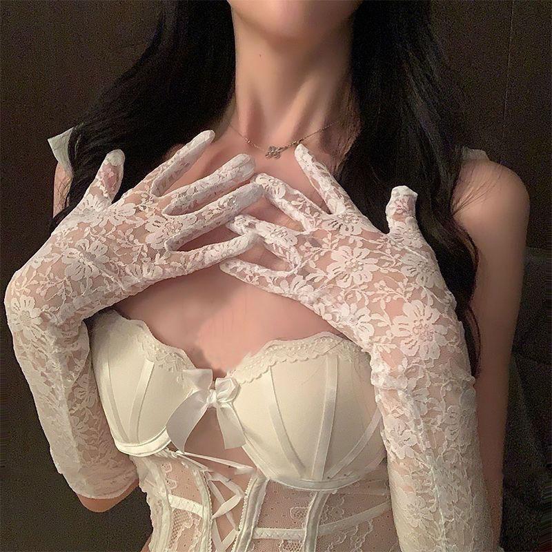 Темный стиль сексуальные длинные черные кружевные перчатки Лолита женские цветочные свадебные готические панк тонкие рукава
Темный стиль сексуальные длинные черные кружевные перчатки Лолита женские цветочные свадебные готические панк тонкие рукава