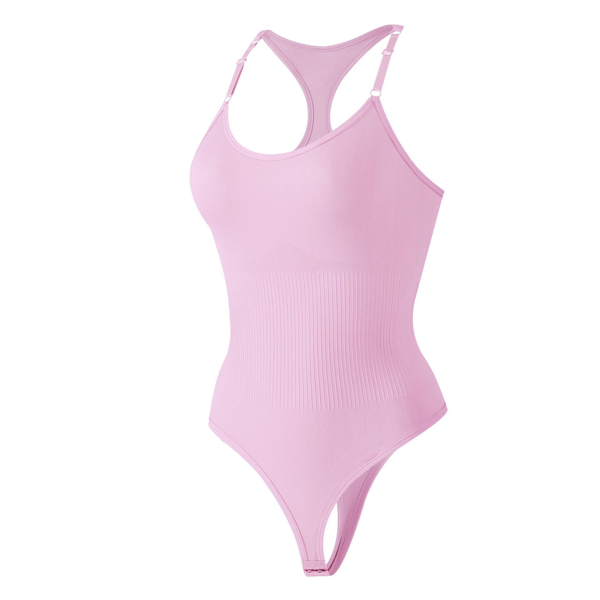 Боди с Т-образной спинкой для формирования фигуры Утягивающее белье для подтяжки ягодиц и живота Бесшовное облегающее корректирующее белье для похудения XXXL розовый
Боди с Т-образной спинкой для формирования фигуры Утягивающее белье для подтяжки ягодиц и живота Бесшовное облегающее корректирующее белье для похудения XXXL розовый