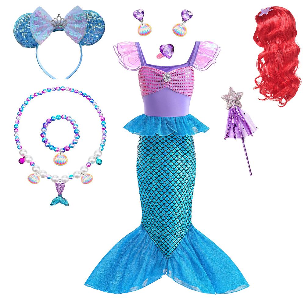 Детский костюм русалки для косплея, костюм для ролевых игр для девочек, костюм для карнавала, Хэллоуина, дня рождения, летнее платье принцессы 120(5-6T)
Детский костюм русалки для косплея, костюм для ролевых игр для девочек, костюм для карнавала, Хэллоуина, дня рождения, летнее платье принцессы 120(5-6T)