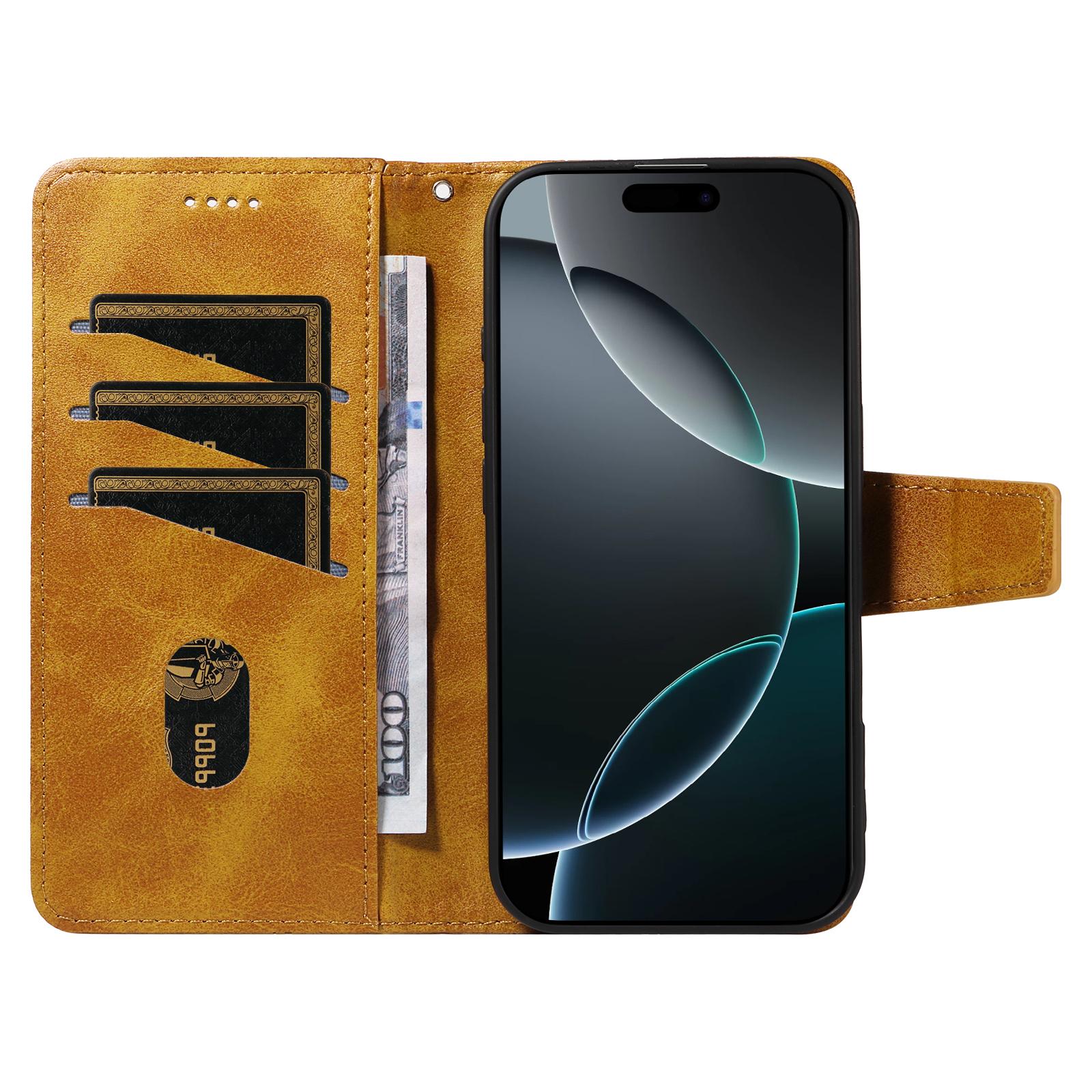 For iPhone 16 Pro Max Leather Case Wallet Stand Grids Imprinted Phone Cover with Strap Black
For iPhone 16 Pro Max Leather Case Wallet Stand Grids Imprinted Phone Cover with Strap Black