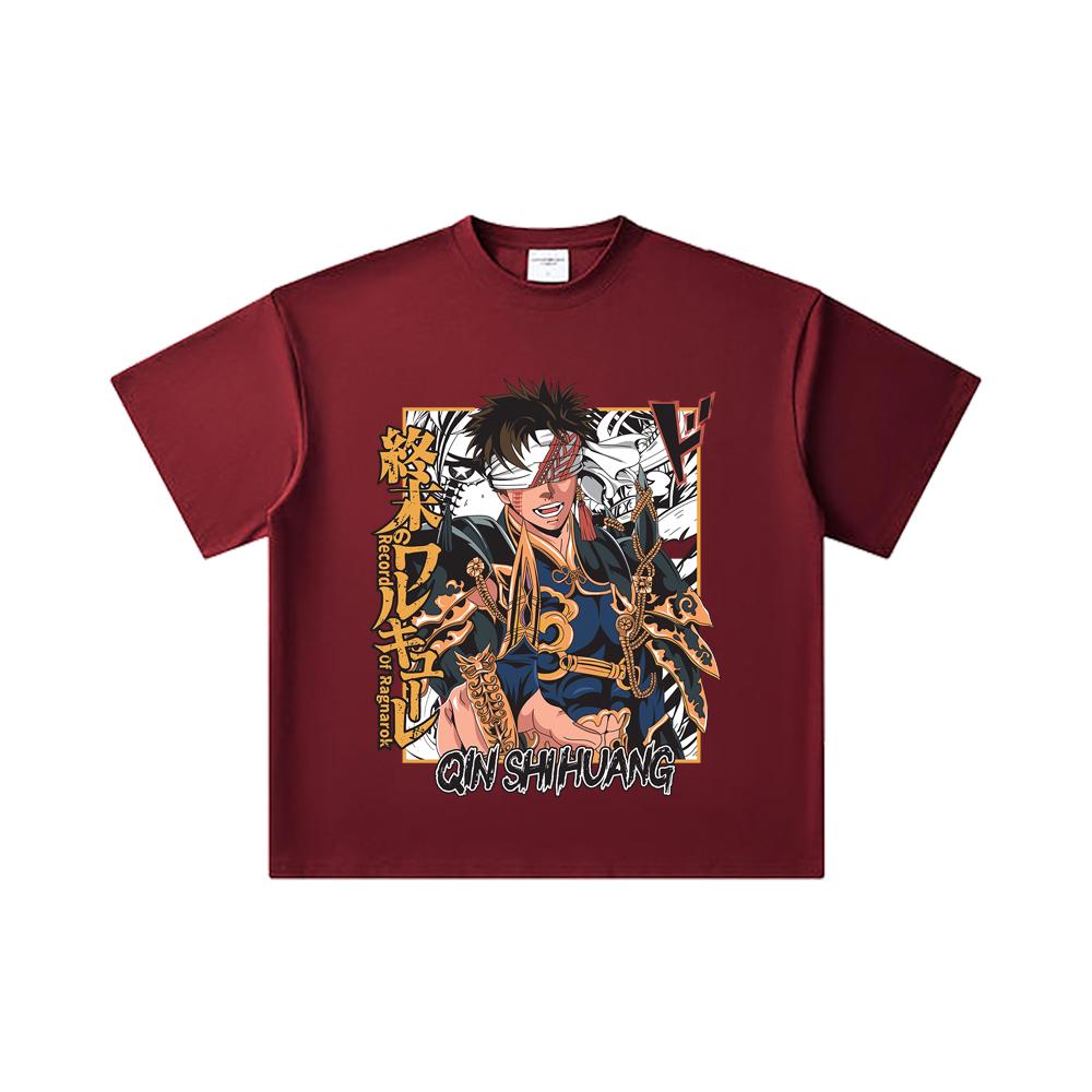 260 GSM Double Yarn 32 Count 100% Cotton Record of Ragnarok V7 Print Unisex Heavy Cotton T Shirt 2XL вина червоного кольору
260 GSM Double Yarn 32 Count 100% Cotton Record of Ragnarok V7 Print Unisex Heavy Cotton T Shirt 2XL вина червоного кольору