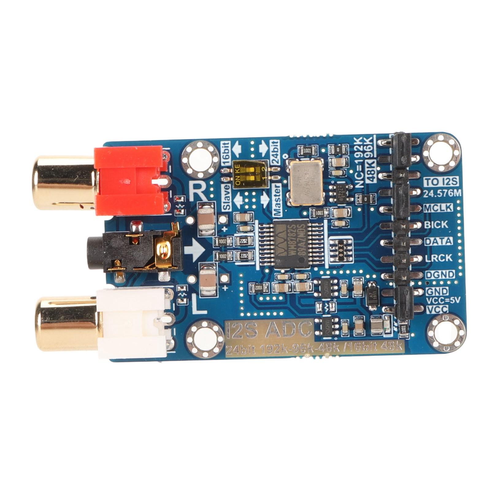 I2S ADC Audio I2S Capture Card Module Master Slave Mode Development Board Lossless Digital Audio I2S ADC Decoder
I2S ADC Audio I2S Capture Card Module Master Slave Mode Development Board Lossless Digital Audio I2S ADC Decoder