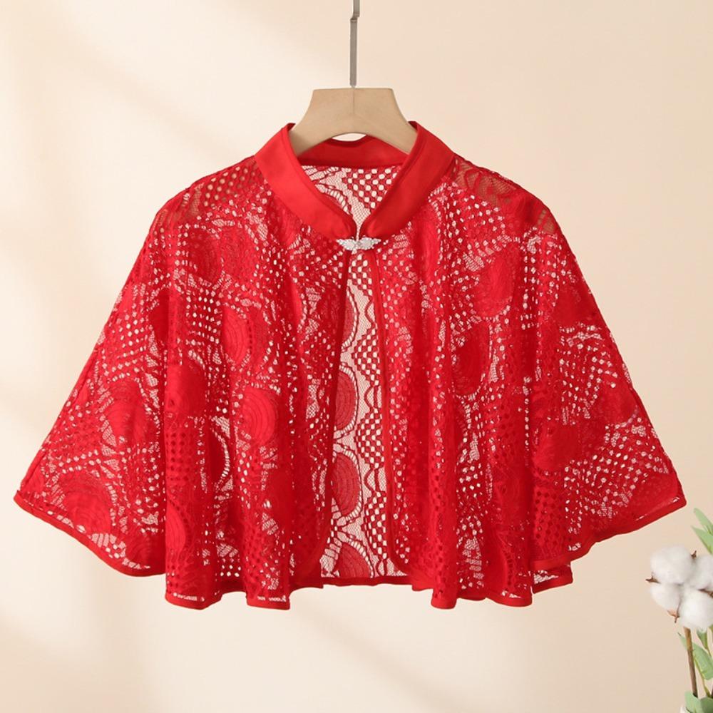 Women Rose Jacquard Polyester Shawls Solid Color Lace Shawl Fashion Sun Protection Scarf червоний
Women Rose Jacquard Polyester Shawls Solid Color Lace Shawl Fashion Sun Protection Scarf червоний