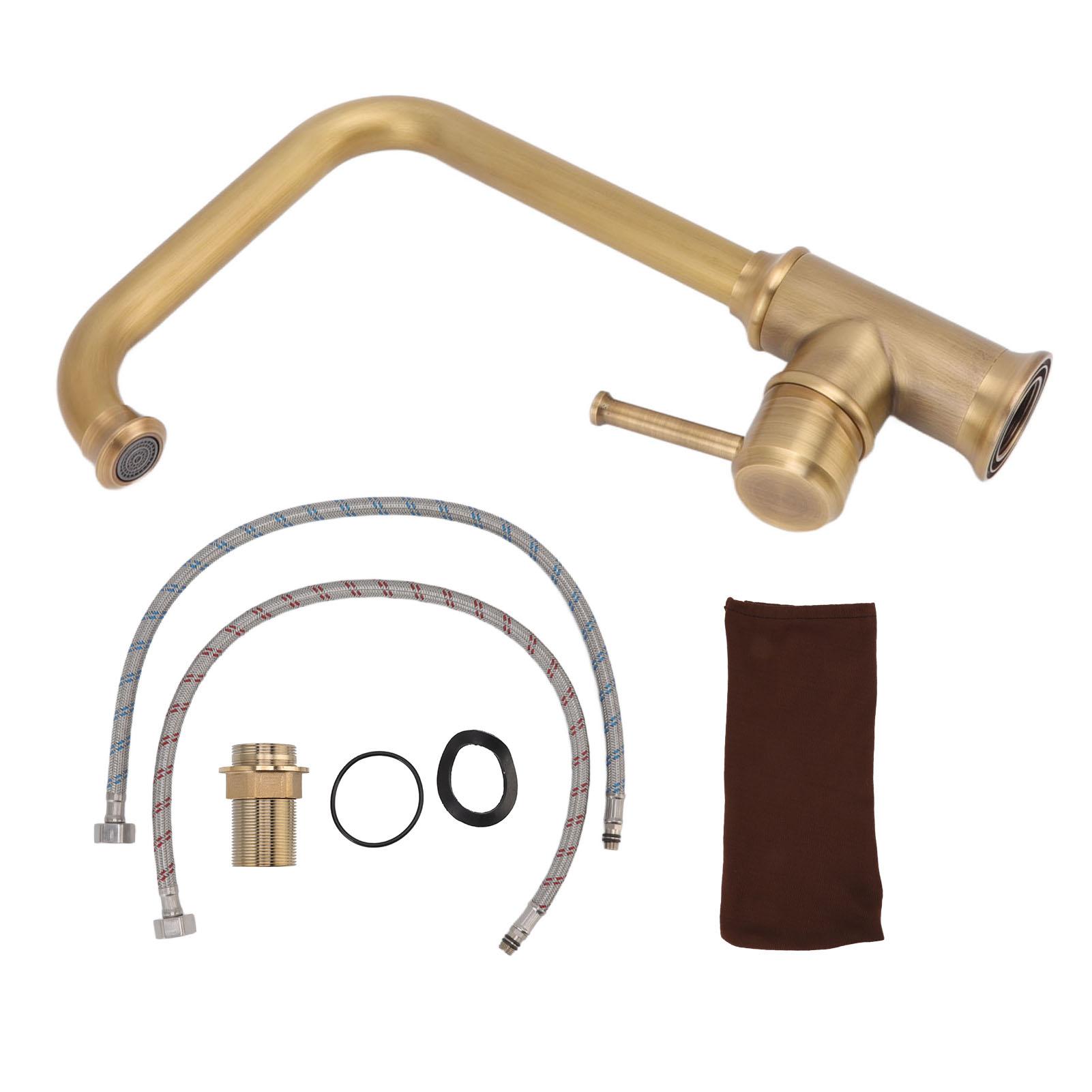 Vintage Bathroom Basin Sink Faucet Elegant Rugged Hot Cold Mixing Kitchen Washroom Washbasin Water
Vintage Bathroom Basin Sink Faucet Elegant Rugged Hot Cold Mixing Kitchen Washroom Washbasin Water
