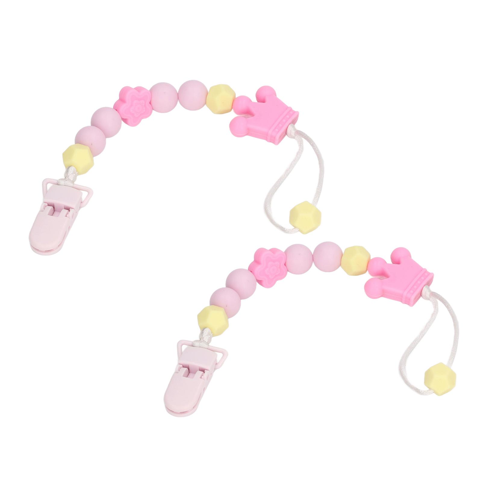 2pcs Baby Silicone Pacifier Clip Holder Infant Portable Cute Pacifier Chain Teething Toy for Home Travel
2pcs Baby Silicone Pacifier Clip Holder Infant Portable Cute Pacifier Chain Teething Toy for Home Travel