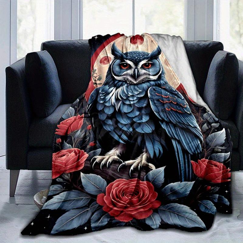1pc Owl Rose Rinting Lightweight Flannel Blanket, Comfortable and Warm Blanket, for Camping Sofa Bed and Couch Office, Gift 100x150cm
1pc Owl Rose Rinting Lightweight Flannel Blanket, Comfortable and Warm Blanket, for Camping Sofa Bed and Couch Office, Gift 100x150cm