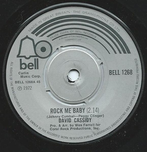 7-дюймова платівка Девід Кессіді - Rock Me Baby BELL1268 Bell Records 1972 UK Рок Вживана
7-дюймова платівка Девід Кессіді - Rock Me Baby BELL1268 Bell Records 1972 UK Рок Вживана