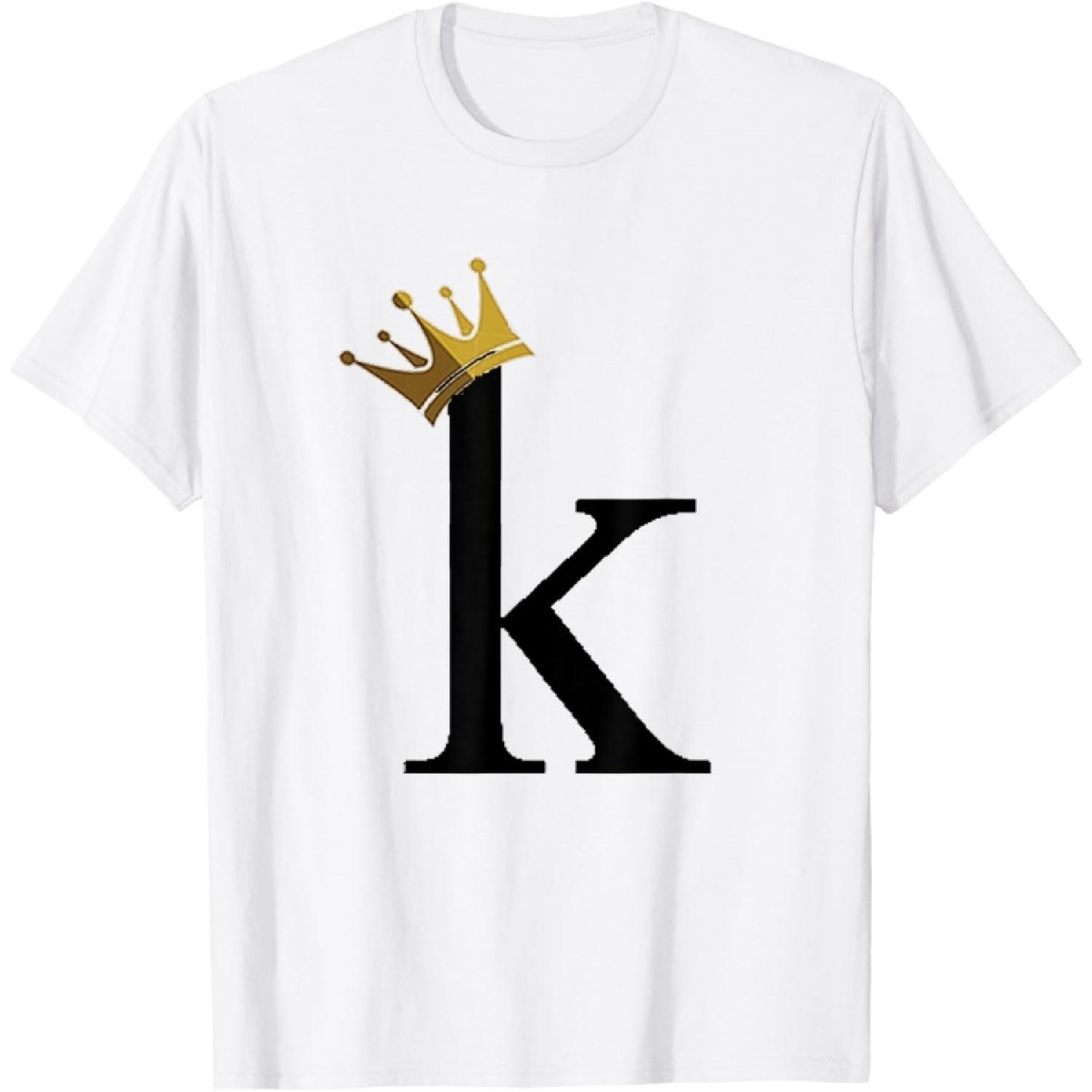 Letter K with gold crown T-Shirt XXXXXL білий
Letter K with gold crown T-Shirt XXXXXL білий