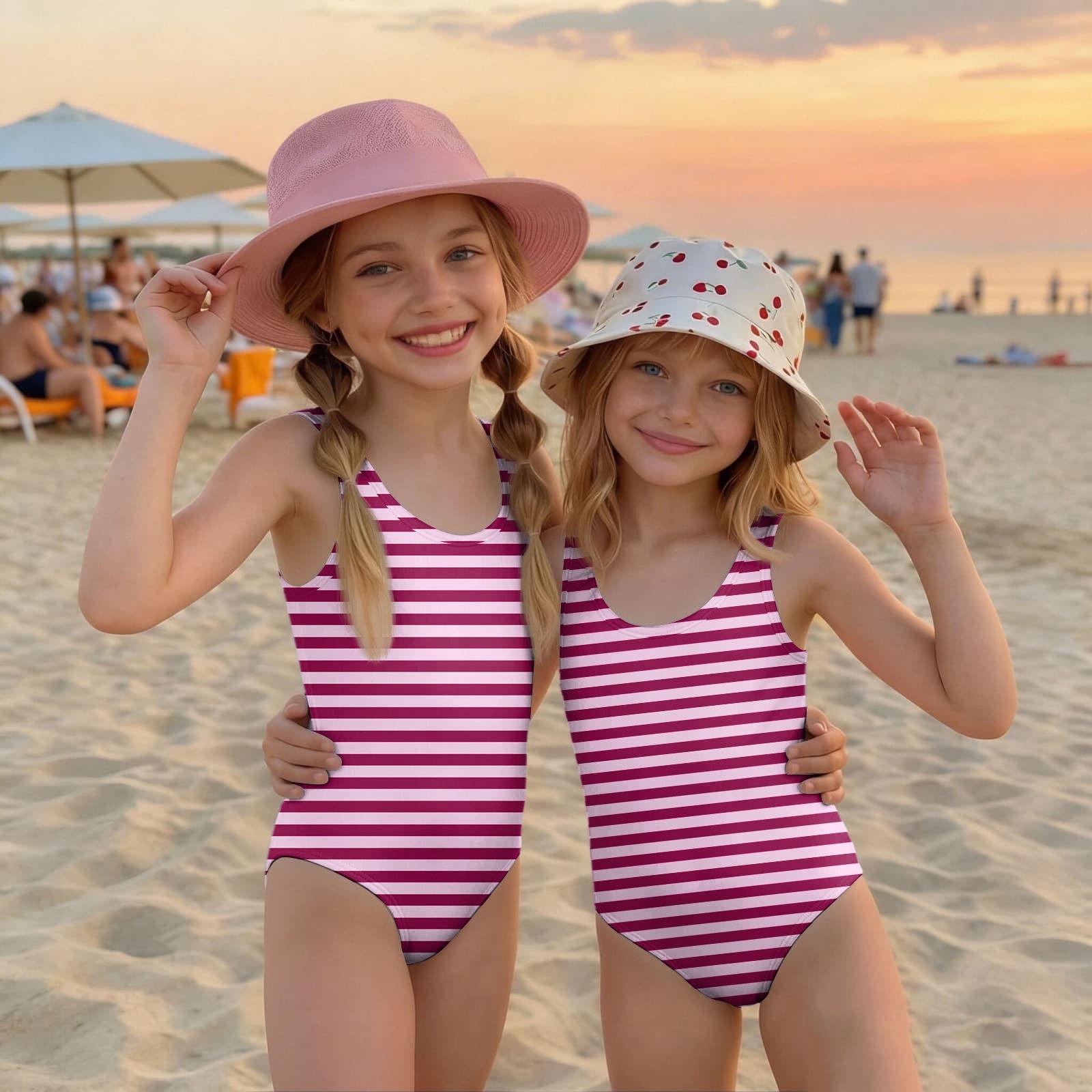 Girls One Piece Swimsuit Striped Pattern Sleeveless Lightweight Swimwear for Kids Summer Beach Pool Use 130
Girls One Piece Swimsuit Striped Pattern Sleeveless Lightweight Swimwear for Kids Summer Beach Pool Use 130