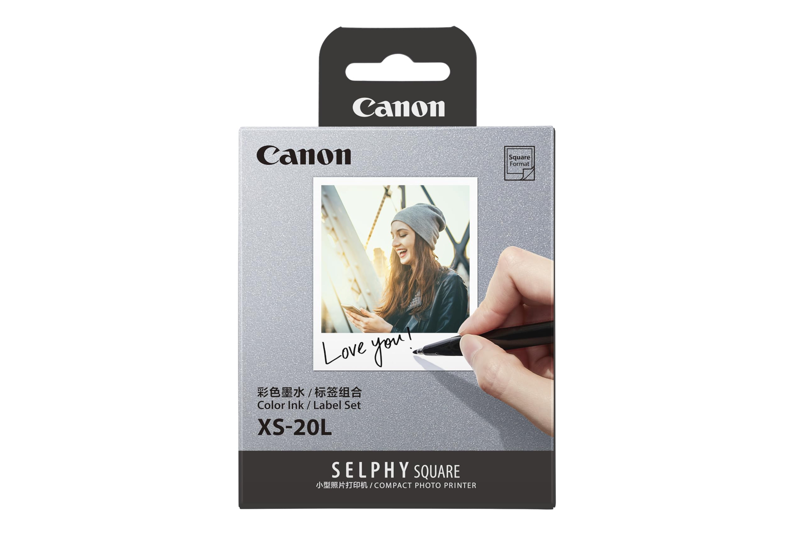 Canon Color Set Compatible with Canon SELPHY Square Printer Ink/Label XS-20L (20 sheets) білий
Canon Color Set Compatible with Canon SELPHY Square Printer Ink/Label XS-20L (20 sheets) білий