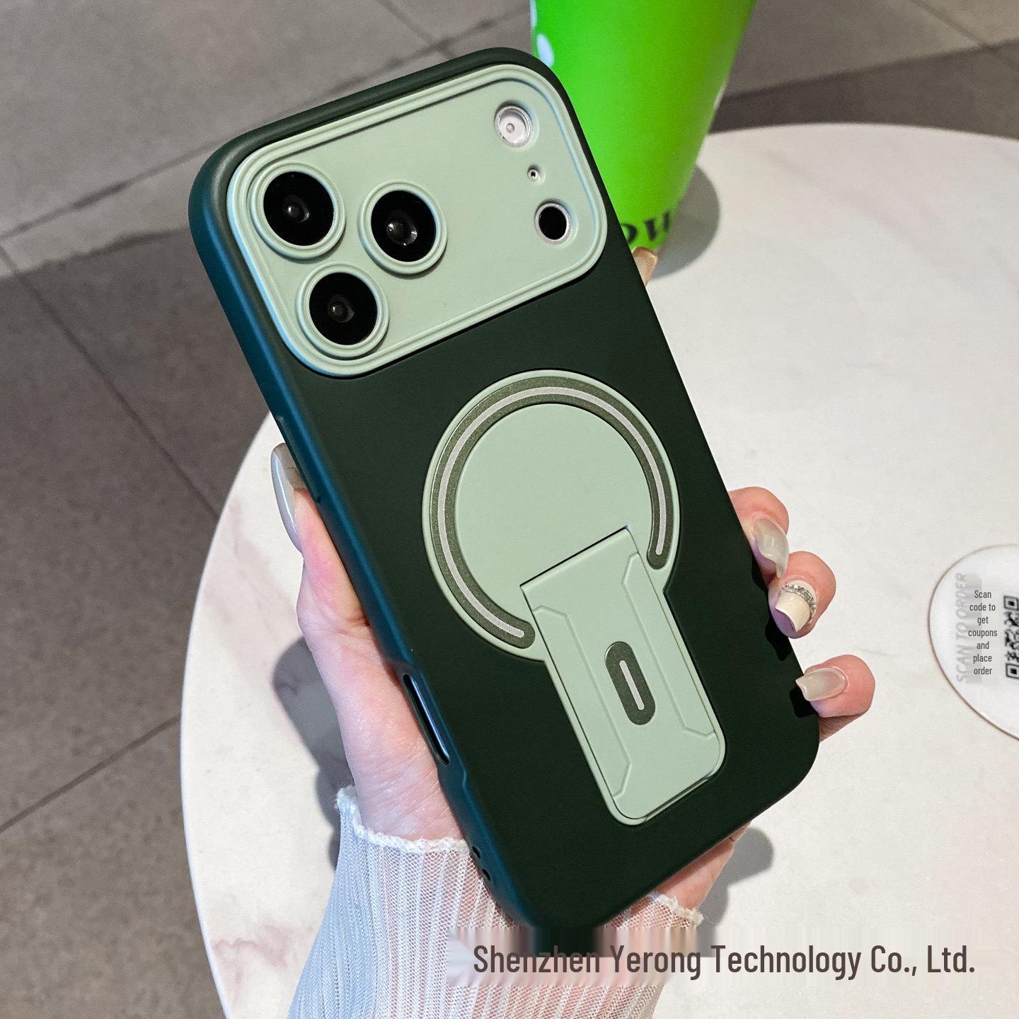 iPhone 17 Pro Max Magnetic Bracket Case: Converts to Dual-Color Protective Case. 12
iPhone 17 Pro Max Magnetic Bracket Case: Converts to Dual-Color Protective Case. 12