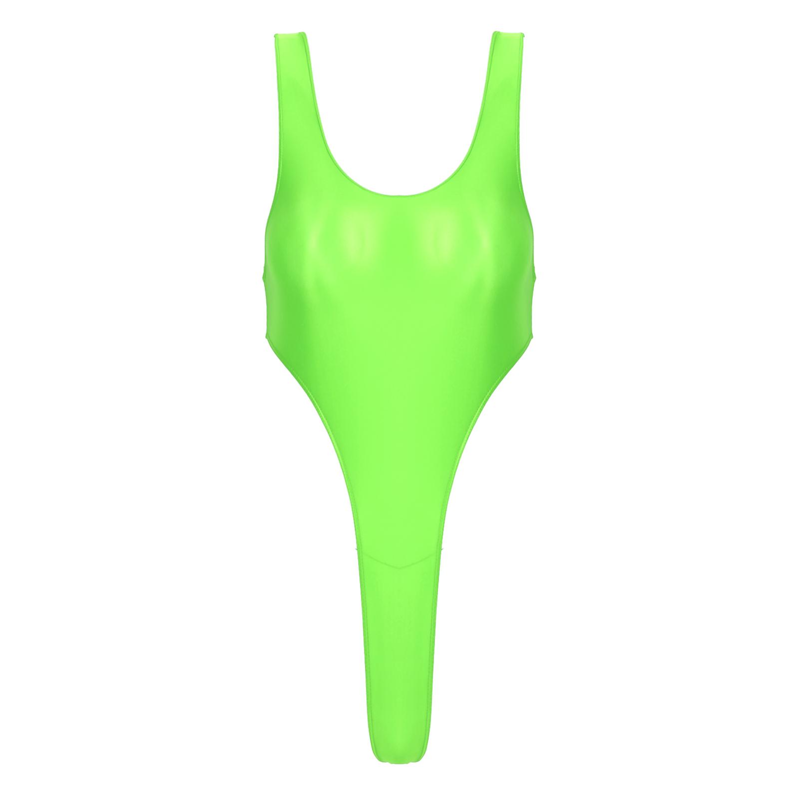 Жіночий купальник без спини, суцільний, з глянцевої тканини, з високим вирізом для ніг, для пляжних або басейнних вечірок L флуоресцентний жовтий колір
Жіночий купальник без спини, суцільний, з глянцевої тканини, з високим вирізом для ніг, для пляжних або басейнних вечірок L флуоресцентний жовтий колір