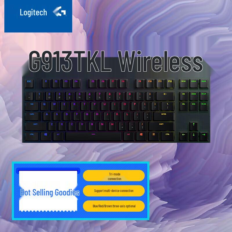 Logitech G913 TKL Wireless RGB Mechanical Gaming Keyboard
Logitech G913 TKL Wireless RGB Mechanical Gaming Keyboard