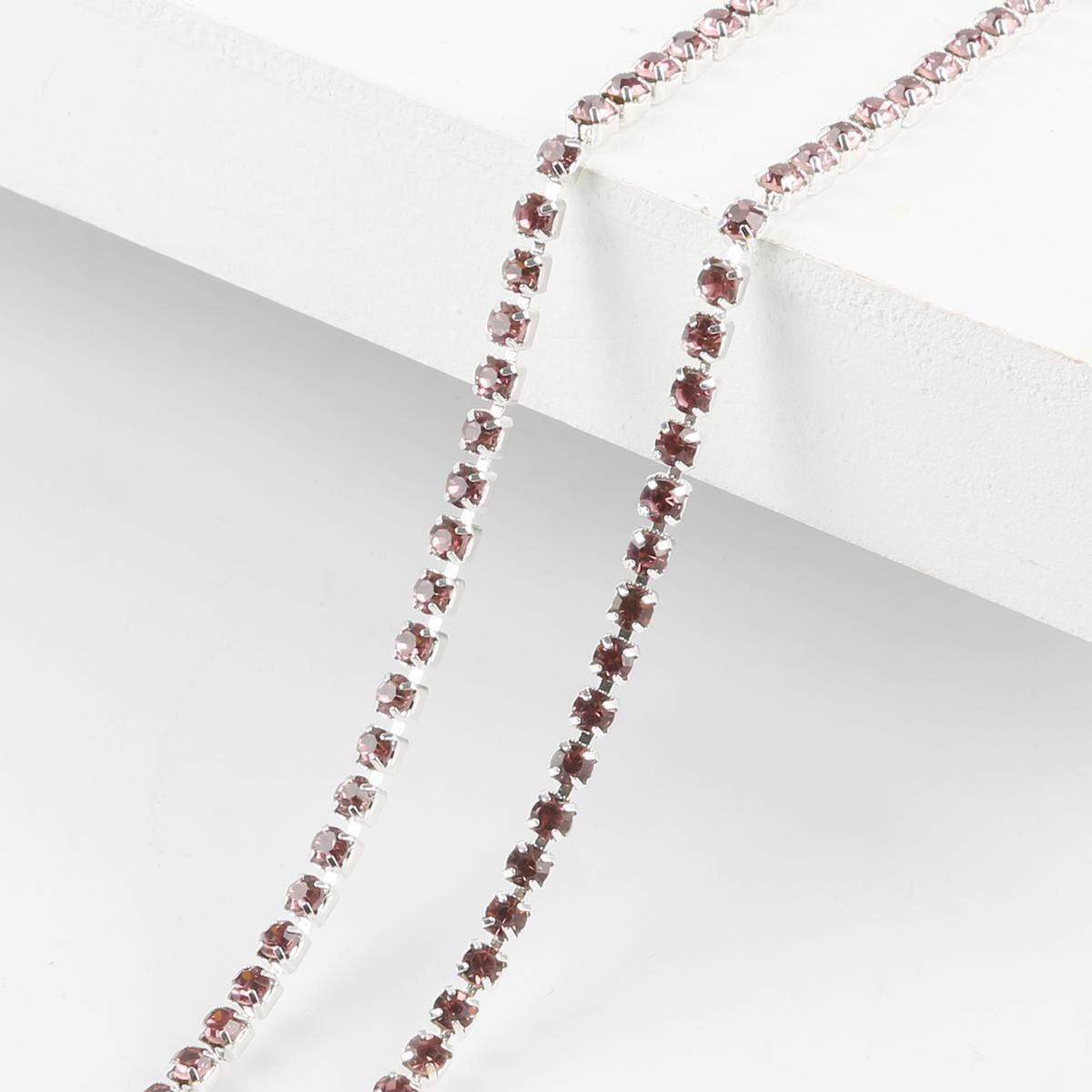 Цепочка со стразами плотности 1 м, пришитая на клею серебряная основа, отделка стразами, аксессуары для самостоятельного изготовления SS8.5 Width 2.5MM
Цепочка со стразами плотности 1 м, пришитая на клею серебряная основа, отделка стразами, аксессуары для самостоятельного изготовления SS8.5 Width 2.5MM