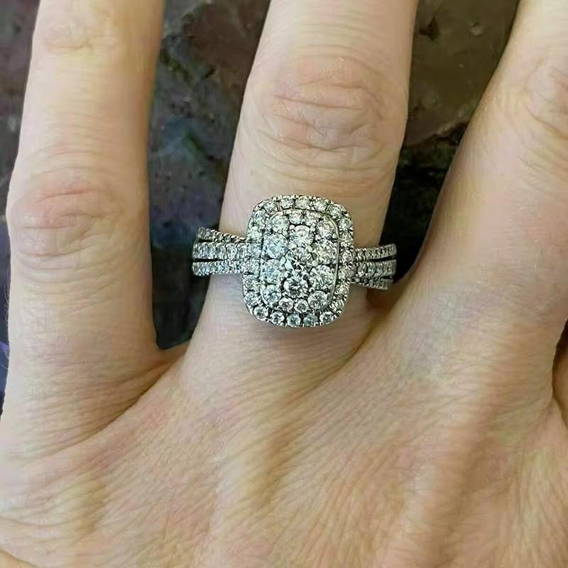 Huitan Brilliant Cubic Zirconia Rings Noble Attractive Eternal Wedding Bridal Jewelry Elegant Temperament Accessories for Women 10
Huitan Brilliant Cubic Zirconia Rings Noble Attractive Eternal Wedding Bridal Jewelry Elegant Temperament Accessories for Women 10