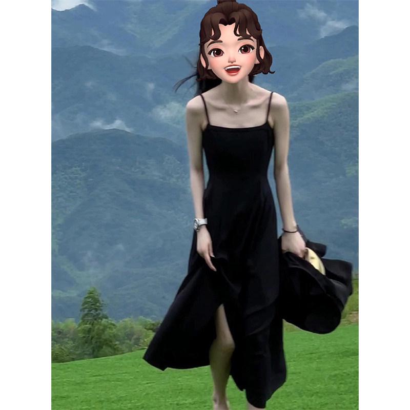 Women s 2026 Summer Black A-line Waist-Cinching Slim Long Skirt with French Suspender Style Medium чорний
Women s 2026 Summer Black A-line Waist-Cinching Slim Long Skirt with French Suspender Style Medium чорний