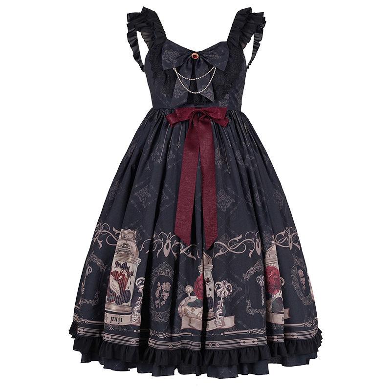 Gothic Style Vintage Lolita Jsk Dress Women Japan Harajuku Cosplay Costumes Nightingale and Rose Victorian Princess Party Dress XS чёрный
Gothic Style Vintage Lolita Jsk Dress Women Japan Harajuku Cosplay Costumes Nightingale and Rose Victorian Princess Party Dress XS чёрный