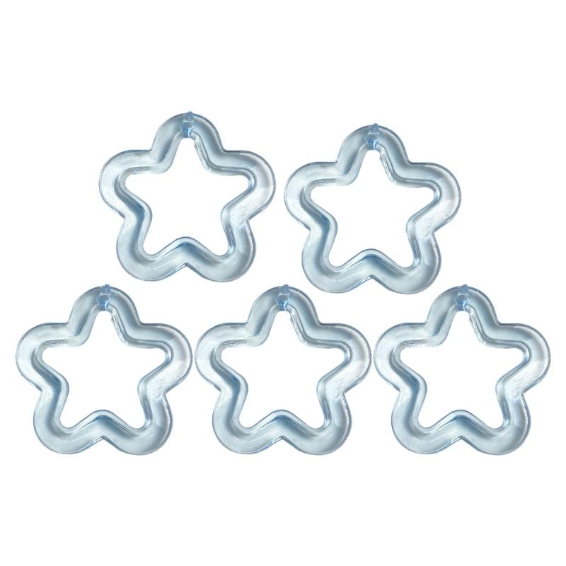 5pcs Colorful Small Flower Charm Pendants for Women DIY Hollow Transparent Star with Hole Jewelry Necklaces Making Tools синій
5pcs Colorful Small Flower Charm Pendants for Women DIY Hollow Transparent Star with Hole Jewelry Necklaces Making Tools синій