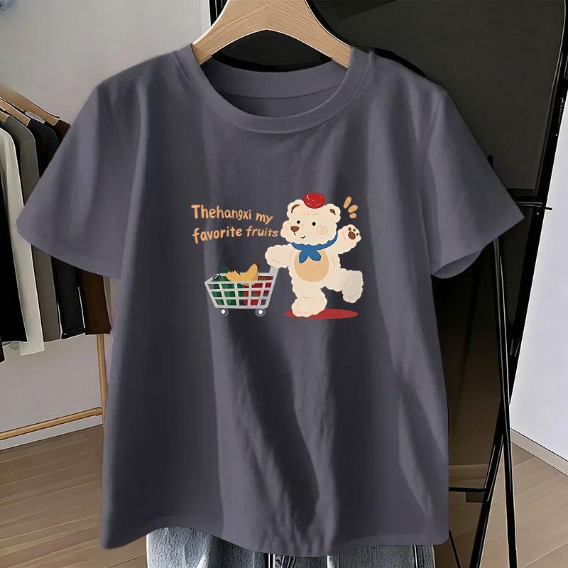 Plus Size Summer Lazy Style Cartoon Print Loose Fit Cotton T-Shirt M (suggested weight: 75-100 jin)
Plus Size Summer Lazy Style Cartoon Print Loose Fit Cotton T-Shirt M (suggested weight: 75-100 jin)