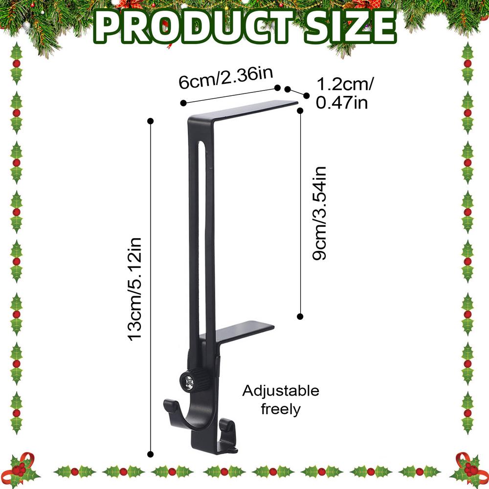 Christmas Wreath Door Hanger Stocking Hangers For Mantel Anti-Slip Rack For Tree Decorations Candy Cane Outdoor House Garden чорний
Christmas Wreath Door Hanger Stocking Hangers For Mantel Anti-Slip Rack For Tree Decorations Candy Cane Outdoor House Garden чорний