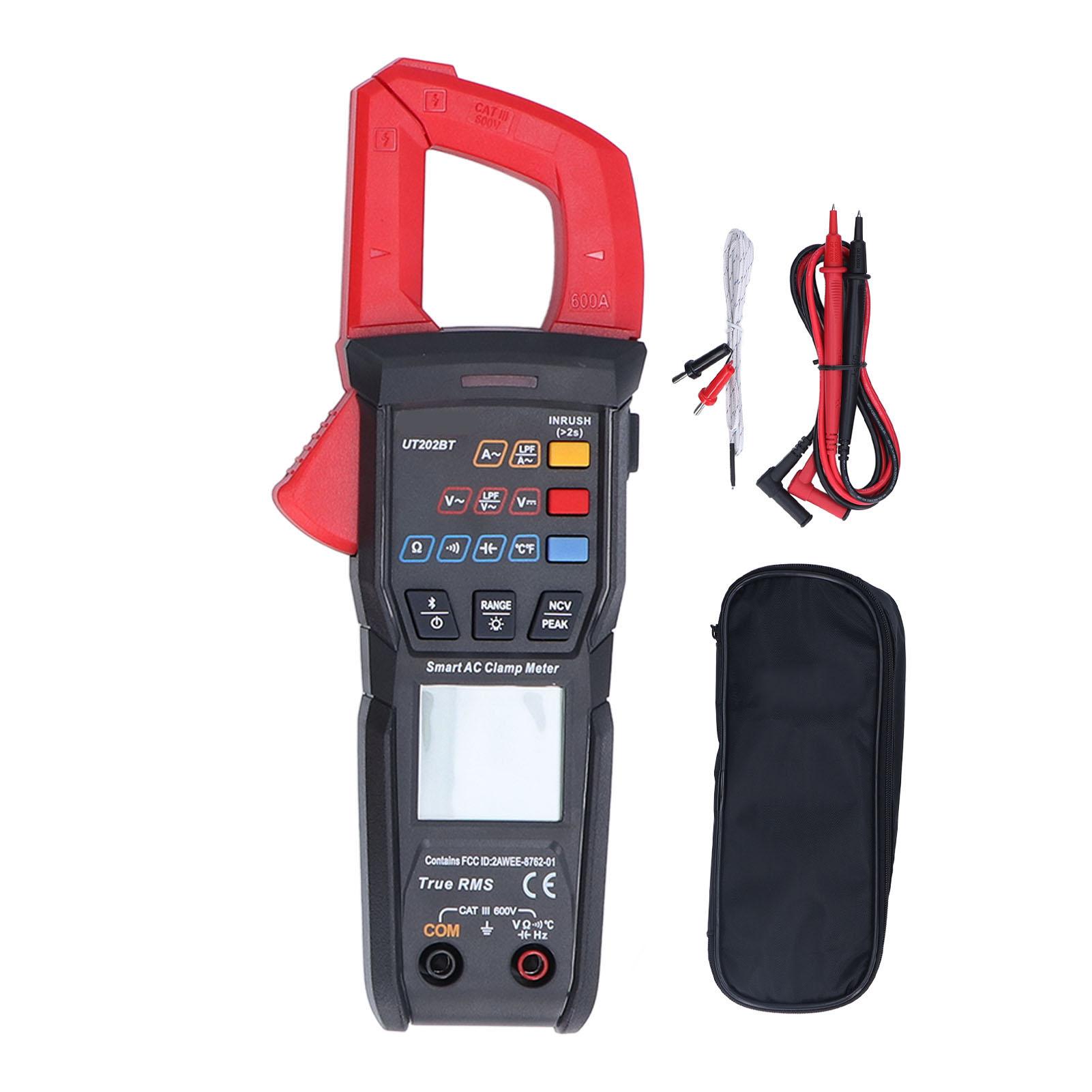 Digital Clamp Meter Multimeter Smart Voltage Resistance Test Bluetooth AC DC Current UT202BT
Digital Clamp Meter Multimeter Smart Voltage Resistance Test Bluetooth AC DC Current UT202BT