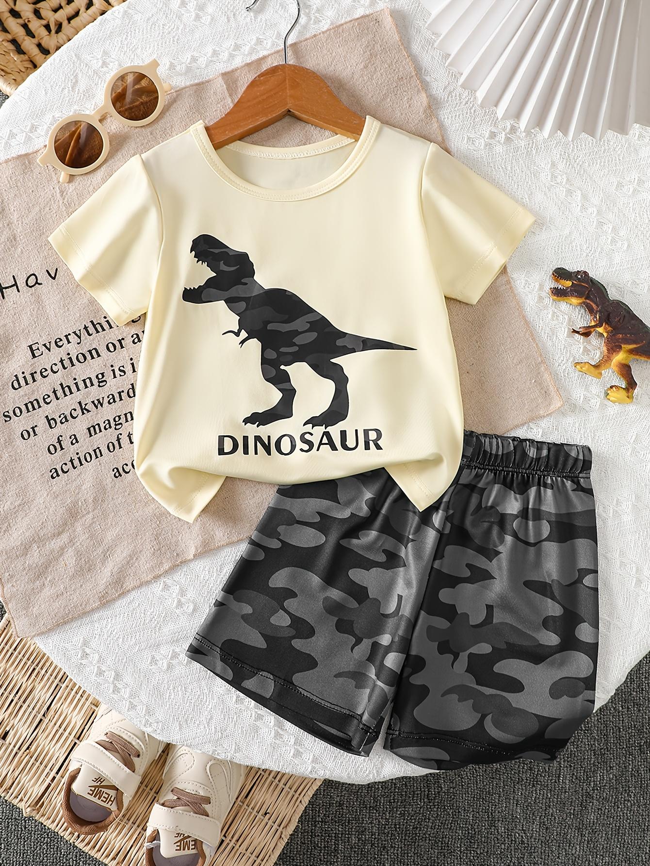 Summer trendy boys baby 2pcs set, dinosaur print tee+shorts, soft comfy for daily outdoor sports wear 6-9M жёлтый
Summer trendy boys baby 2pcs set, dinosaur print tee+shorts, soft comfy for daily outdoor sports wear 6-9M жёлтый