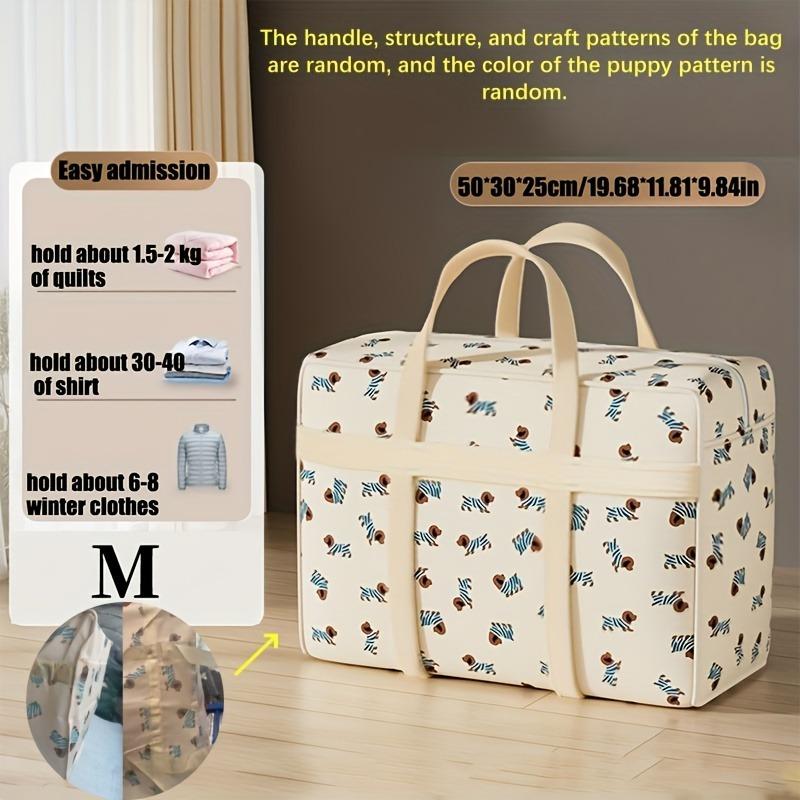 1pc Foldable Luggage Organizer Bag with Cute Puppy Pattern,Large Capacity Space-Saving Travel Storage Bag,Durable Polyester bag
1pc Foldable Luggage Organizer Bag with Cute Puppy Pattern,Large Capacity Space-Saving Travel Storage Bag,Durable Polyester bag