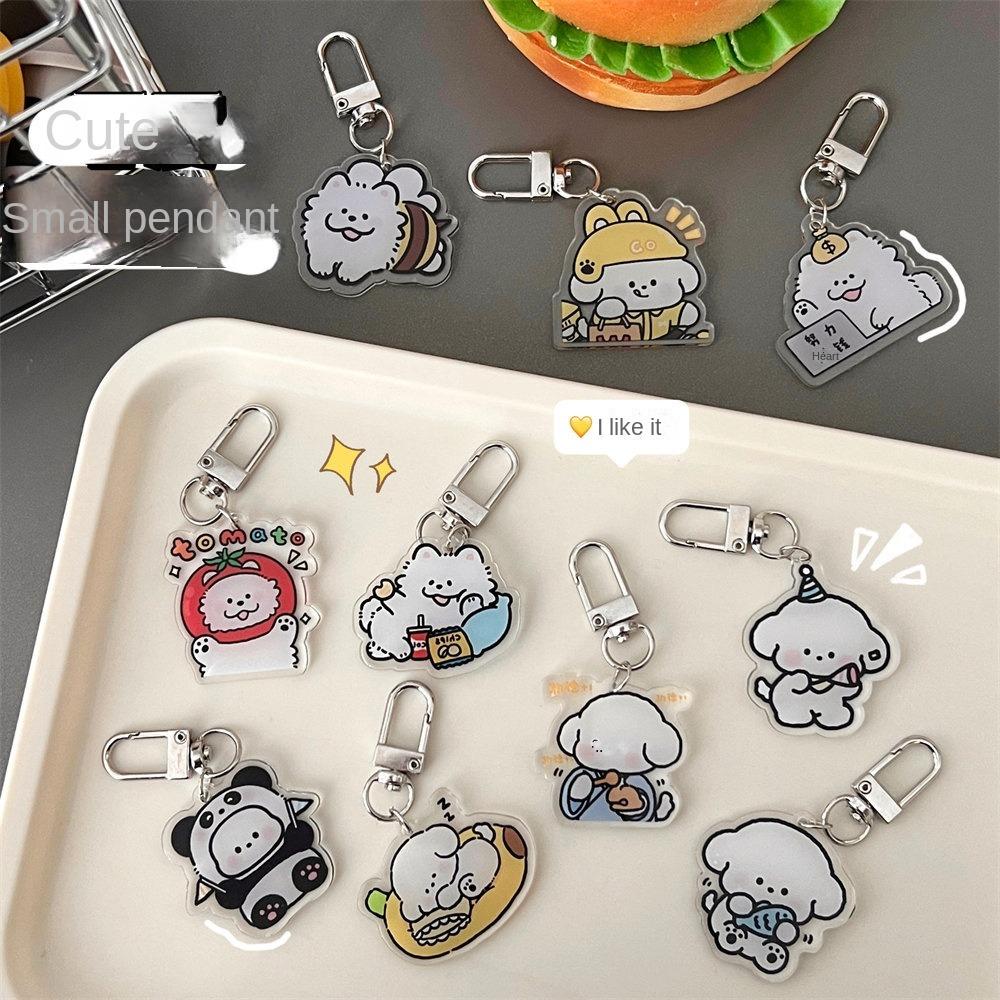 Decoration Little White Dog Key Chain Little White Dog Cute Dog Acrylic Pendant Bag Pendant style 5
Decoration Little White Dog Key Chain Little White Dog Cute Dog Acrylic Pendant Bag Pendant style 5