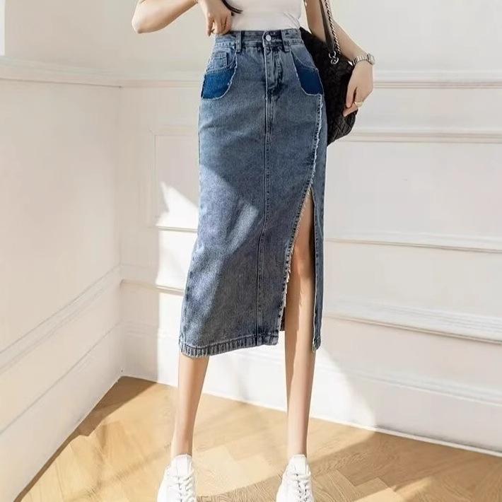 Summer 2025 Women s Sexy High Waist Denim Midi Bodycon Skirt - New Straight Loose A-Line Mid-Length Design S
Summer 2025 Women s Sexy High Waist Denim Midi Bodycon Skirt - New Straight Loose A-Line Mid-Length Design S