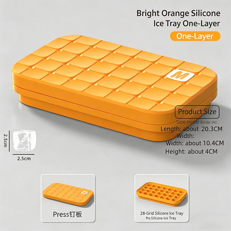 Ice Cube Tray With Storage Container And Lid Food Grade Silicone Ice Cube Mold Easy Release Stackable Ice Maker For Home Bar Kit оранжевый
Ice Cube Tray With Storage Container And Lid Food Grade Silicone Ice Cube Mold Easy Release Stackable Ice Maker For Home Bar Kit оранжевый