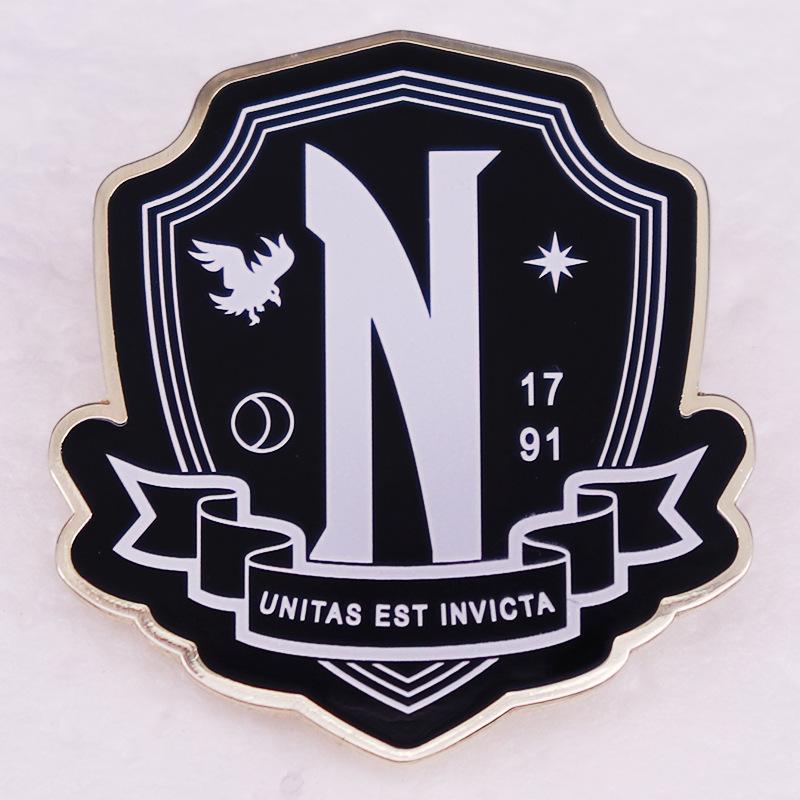 Adams Family Never Academy Emblem Badge - US Drama Merch
Adams Family Never Academy Emblem Badge - US Drama Merch