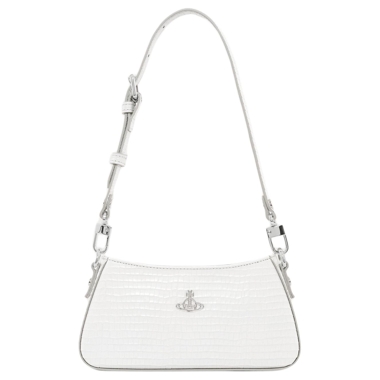 Vivienne Westwood Tasha Срібляста фурнітура Знімний регульований ремінь через плече Сумка через плече з телячої шкіри Жіноча сумка через плече Білий 5801000GWL00C0WHITE Basic Set (Bag+Dust Bag)
Vivienne Westwood Tasha Срібляста фурнітура Знімний регульований ремінь через плече Сумка через плече з телячої шкіри Жіноча сумка через плече Білий 5801000GWL00C0WHITE Basic Set (Bag+Dust Bag)